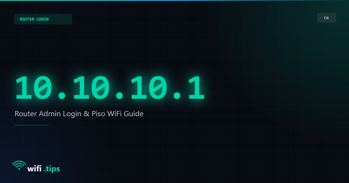 10.10.10.1 - Router Admin Login, Default Password & Piso WiFi Guide