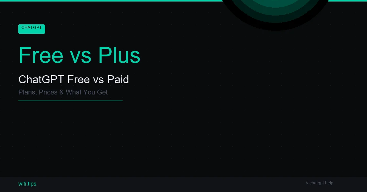 ChatGPT Free vs Plus vs Pro - Plans & Pricing