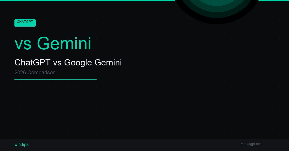 ChatGPT vs Gemini (2026) - Which AI Chatbot Is Better?