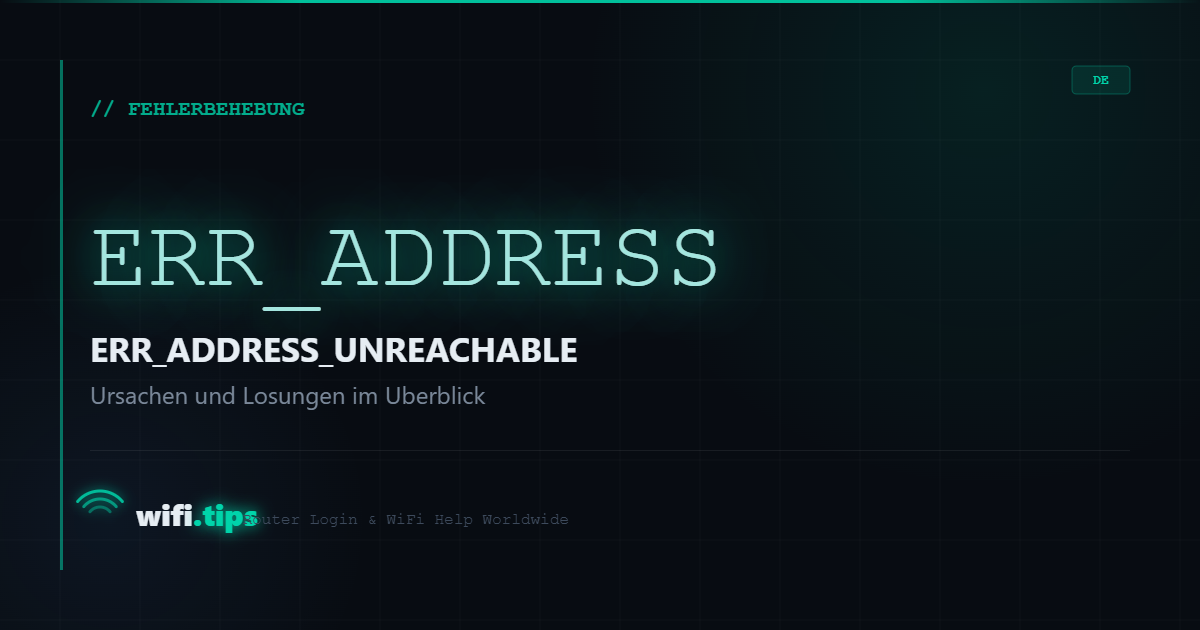 ERR_ADDRESS_UNREACHABLE: Ursachen und Lösungen