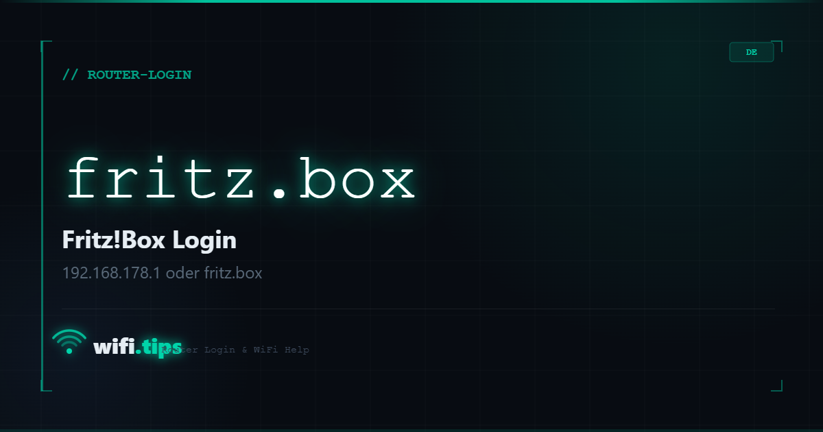 Fritz!Box Login - So kommst du ins Menü (192.168.178.1 oder fritz.box)
