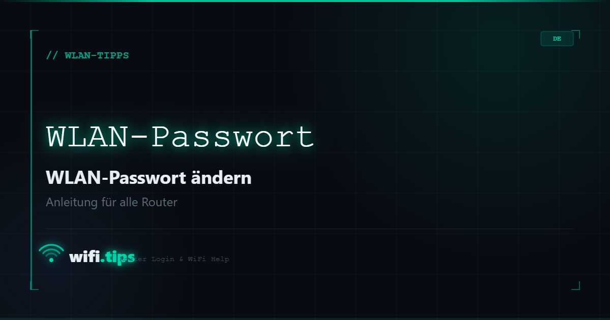 WLAN-Passwort ändern - Anleitung fur alle Router