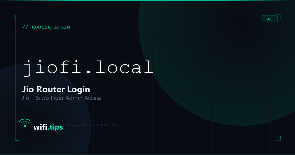 Jio Router Login - JioFi & Jio Fiber Admin Access