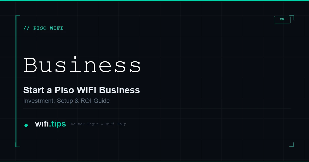 How to Start a Piso WiFi Business (with Earnings Calculator)