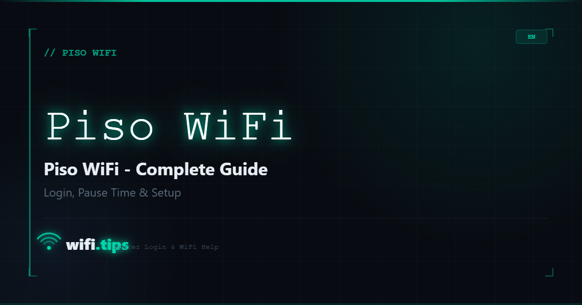 Piso WiFi - How It Works, How to Log In and How to Manage It