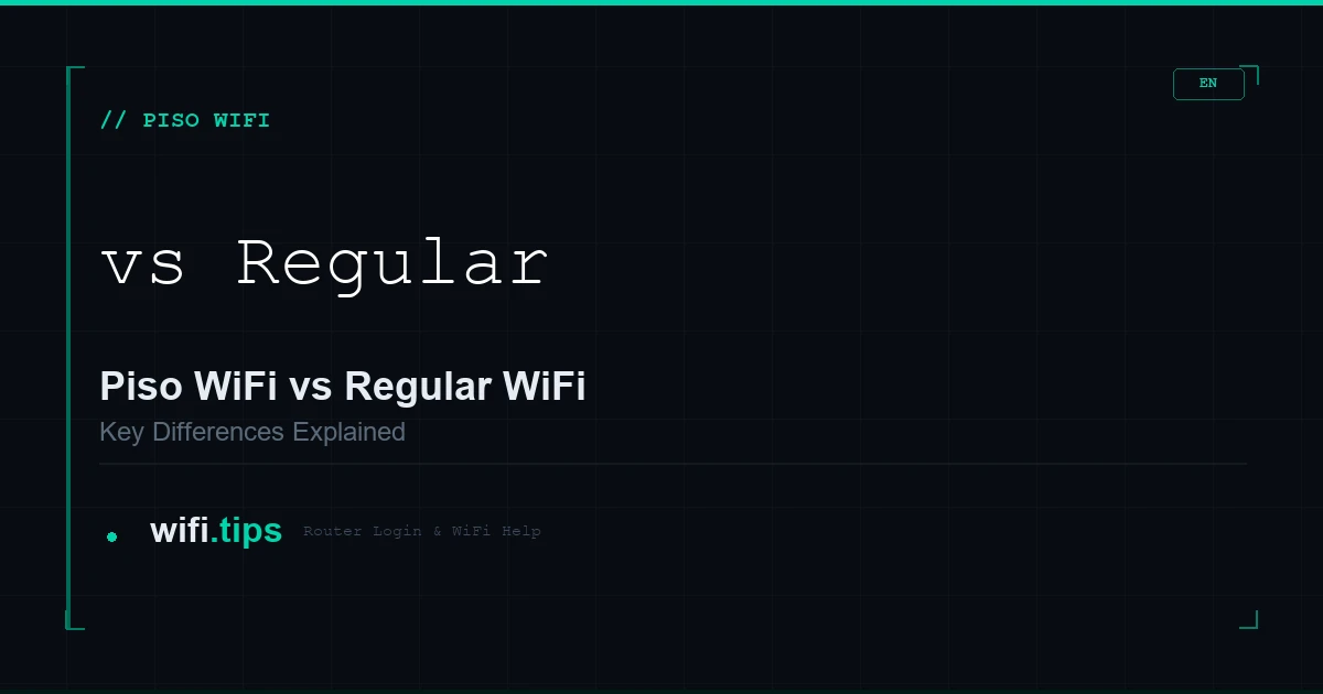 Piso WiFi vs Regular WiFi: What's the Difference?