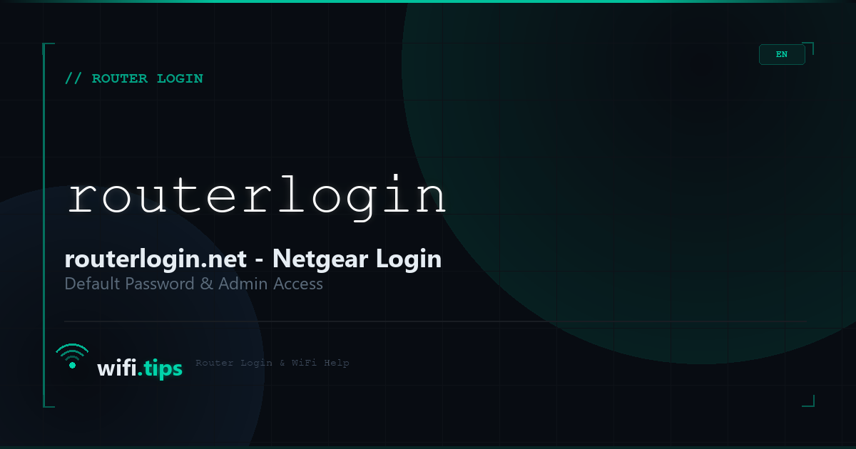 routerlogin.net - Netgear Router Login & Admin Access