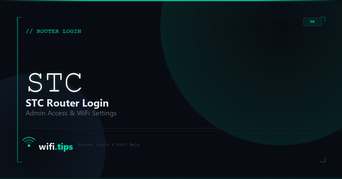 STC Router Login - Admin Access & WiFi Settings