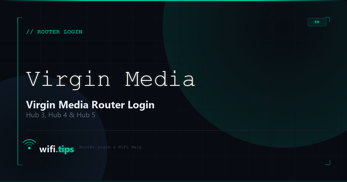 Virgin Media Router Login - Admin Access & WiFi Settings
